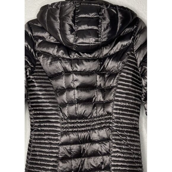 Calvin Klein Pack able Premium Down Puffer Jacket Coat Sz M Gray- Silver - Picture 9 of 14